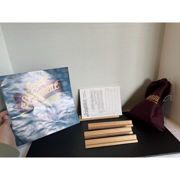 Super Scrabble Game 2004 Word Game Family Board Complete Classic Fun Crossword - Picture 6 of 7